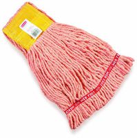 Rubbermaid Commercial FGA25106OR00 Web Foot Shrinkless Wet Mop, Small, 5-inch Yellow Headband, Orange