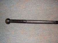 Zulu Knobkerrie Walking Stick Cane Ebony Wood
