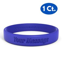 Reminderband Classic Custom 100% Silicone Wristband - Personalized Silicone Rubber Bracelet - Customized, Events, Gifts, Support, Causes, Fundraisers, Awareness - Men, Women, Kids