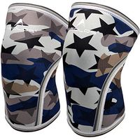 Knee Sleeves (1 Pair), 7mm Thick Compression Knee Braces Offer Strong Support for Weightlifting | Cross Training | Powerlifting | Bodybuilding | Squats | Gym and Other Sports (Small, Star Camo)