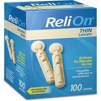ReliOn Thin Lancets, 100 count