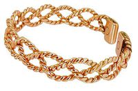 ProExl Solid Copper Womens Magnetic Cuff Bracelet Chloe Medium with Box