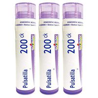 Boiron Pulsatilla 200ck, 80 Pellets, Homeopathic Medicine for Cold with Thick, Yellow Discharge, 3 Count