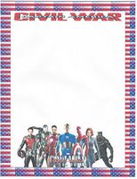 Captain America Characters Stationery Printer Paper 26 Sheets