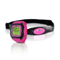 Smart Fitness Heart Rate Monitor - Digital Sports Wrist Watch Activity HR Tracker w/ Chest Strap, 3D Sensor, EL Backlight, Alarm, Used in Exercise or Running, For Men and Women - Pyle PHRM76PN (Pink)