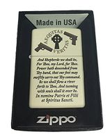 Zippo Aequitas Veritas Shepherd Family Prayer Cream Matte Lighter
