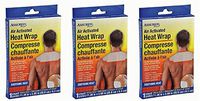 Air Activated Heat Wraps, Neck, Wrist, Shoulder Pain Therapy, 3-ct Set