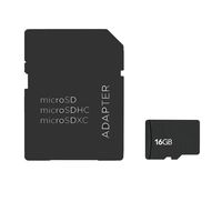 16 GB microSD Memory Card for Smartphones, Tablets, Cameras, GPS with SD Adapter