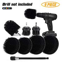 Sheildpro Drill Brush Attachment Set, Power Cleaning Scrub Brush ,All Purpose Drill Brushes With Extend Long Attachment For Bathroom And Kitchen Surface, Grout, Tub, Shower, Tile, Corners, Automotive