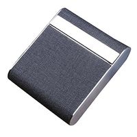 KaiCran Cigarette Case Tobacco Cigarette Card Holder Storage Case Box Container (Black)