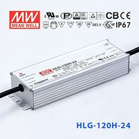 LED Driver Single Output Switching Power Supply 24 Volts, 120 W