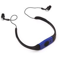 Lonve Waterproof Headphones MP3 4GB Player Sport Splash FM Radio-Blue