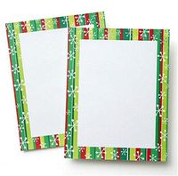 Stripe Foil Holiday Stationery Paper- 40 Count
