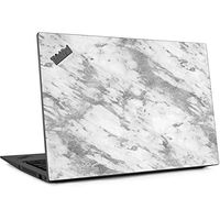 Skinit Decal Laptop Skin for Thinkpad X1 Carbon (6th Gen 2018) - Officially Licensed Originally Designed Silver Marble Design