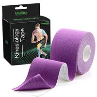 MUEUSS Kinesiology Tape Uncut Sports Tape Waterproof Hypoallergenic Breathable Elastic Sports Tape Roll for Muscles Knee Ankle Elbow Shoulder Support Latex Free FDA Approved 16.5 ft (Purple,1 Roll)