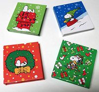 Peanuts Worldwide Snoopy Christmas Holiday Hardcover Little Holiday Notebooks, Set of 4
