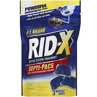 RID-X Septic Treatment, 3 Month Supply Of Septi-Pacs, 3.2 oz  (Pack of 4)