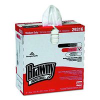 Georgia Pacific Professional 29316CT Brawny Industrial Lightweight Shop Towel, 9 1/10" x 12 1/2", White (Case of 2000)