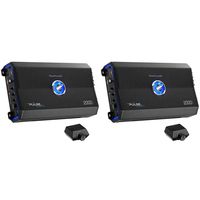 Planet Audio 2000W Class A/B Monoblock MOSFET 2Ohm Car Audio Amplifier (2 Pack)