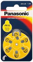 Panasonic Button Cell Zinc Air, Hearing-Aid-Cells 6 Pcs, Blistercard V 10 6-Bl (Pr70/Pr10L/Pr230H)