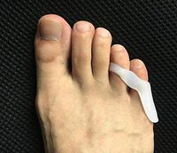 DFCD Toe separation Small Toe Double Ring Hallux Valgus Valgus Pro Small Toe Pad Suitable for toe valgus, foot inflammation (Color : Color)