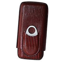 Leather Case - Roma - 3 Fingers - Dark Brown - Include Cutter
