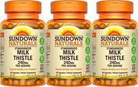 Sundown Naturals Standardized Milk Thistle 240 mg, 180 Capsules (3 X 60 Count Bottles)