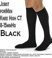 BSN Med/-Beiersdorf /Jobst (a) Jobst For Men 8-15 Over-The-Calf Sock Black Large