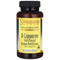 Swanson D-Limonene Cold-Pressed Orange Peel Extract 250 mg 60 Sgels