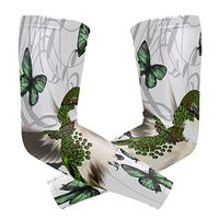 LEVEIS Bird Arm Sleeves UV Protection for Men Women Sunblock Protective Gloves Running Golf Cycling Driving Long Arm Cover 1 Pair