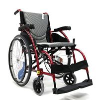 Karman S-Ergo105F18RS - 18" Seat Width, Ergonomic Wheelchair Model S-Ergo 105, Frame Color: Rose Red - Fixed Footrest, Fixed Armrest