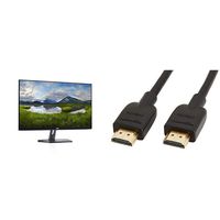 Dell 27 LED Backlit LCD Monitor SE2719H IPS Full HD 1080p 1920 x 1080 at 60 Hz HDMI VGA & AmazonBasics High-Speed 4K HDMI Cable, 6 Feet, 1-Pack