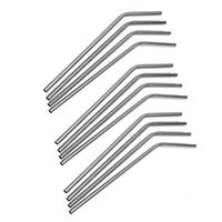 MicroHealthOne Stainless Steel Resuable Drinking Straws, 12 Count