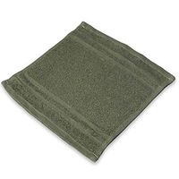 IZO.Bath - 12 Pack 12"x12" Cotton Fingertip-Hand-Face Towels- 100% Extra Soft Ring Spun Washcloths, Highly Absorbent Cleaning Cloth, Grey