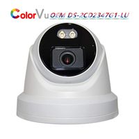4MP PoE Dome IP Camera Full Color Night Vision Hikvision OEM DS-2CD2347G1-LU 4MM, Outdoor Security Network Camera, 2688X1520, Metal Housing, H.265+ WDR, VCA, IP66