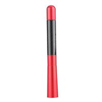 Qiilu Universal Car Replacement 12cm Carbon Fiber Short Aerial FM Radio Antenna with Screws(Red)