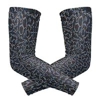 Men's UV Protection Arm Sleeve Black Chemical Element Equation Compression Arm Sleeve, Skin Protection Cooler Cycling Sleeves for Outdoor Activities to Cover Arms