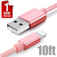 Long Pink Cord 10FT for iPhone 11 Pro X Xr 8 7 6 5