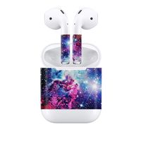 Taifond Set of Stickers for Apple AirPods - Apple Earphones Sticker Adhesive Decal Skin - Dazzling Galaxy