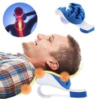 Neck and Shoulder Relaxer Cervical Pillow Neck Traction Pillow for Orthopaedic Relief Neck and Support Shoulder Upper Spine Loose Pain Massage Traction