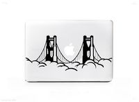 Cloud Golden Gate Bridge Sticker Decal For MacBook Pro, PC, Laptop, Window, Car, or Wall