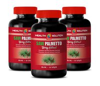 Hair Growth Supplement for Men - Saw Palmetto Berry Extract 160MG - Saw Palmetto Men - 3 Bottles (180 Softgels)