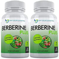 Berberine Plus 1200mg Per Serving - 120 Veggie Capsules Royal Jelly, Supports Glucose Metabolism, Healthy Immune System, Promotes Weight Loss, Improves Cardiovascular Heart (Pack of 2)