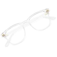 Gaoye Computer Blue Light Blocking Glasses for Women/Men,TR90 Lightweight Vintage Frame,Anti Eyestrain UV400 Filter Lens(Transparent)