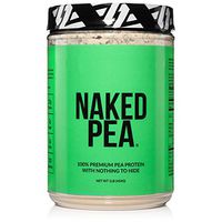 NAKED PEA 1LB Pea Protein Isolate from North American Farms - Plant Based, Vegetarian & Vegan Protein. Easy to Digest - Speeds Muscle Recovery - Non-GMO- Lactose, Soy and Gluten Free - 15 Servings