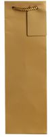Jillson Roberts 6-Count Wine and Bottle Gift Bags Available in 6 Different Solid Colors, Gold Matte