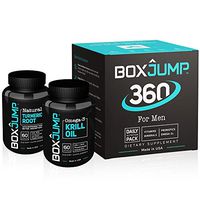 BoxJump Men's Bundle Pack containing BoxJump 360, Turmeric, and Omega-3 Krill Oil (30-Day Supply)