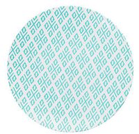 Trendables Premium 8 Inch. Disposable Plastic Plates, Food Grade Plastic Salad/Dessert Plates - Geo Design - 40 Pack