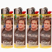 4 x BIC Lighters - Movie Series - Animal House John Belushi College