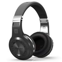 Bluedio H Plus (Turbine) Wireless Bluetooth Headphones V4.1 Bass Stereo Over-ear Headset with Mic FM Radio Support SD Card for iPhone Samsung (Black)